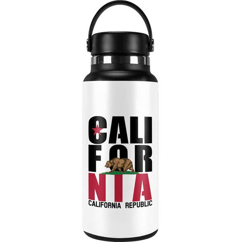 California White Block Hydro Flask 32oz Wide Mouth Skin